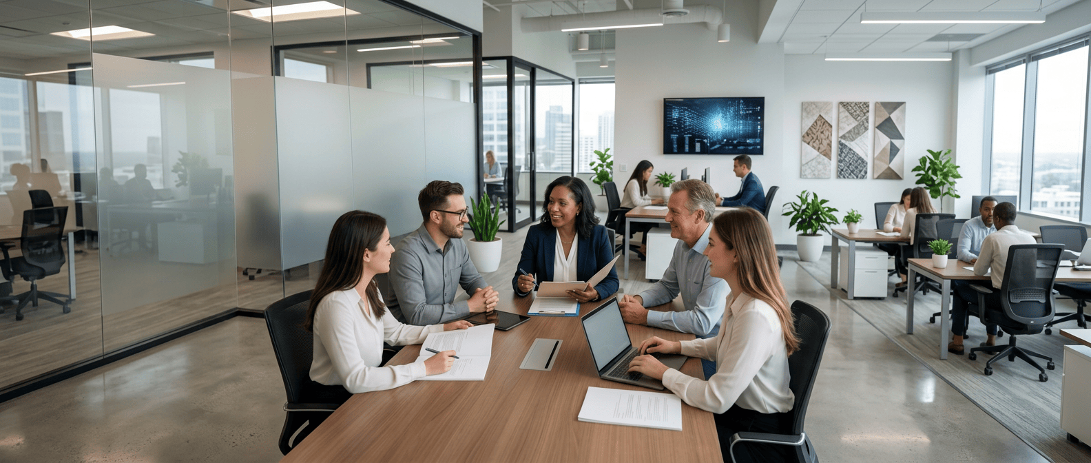 Website header for HR company